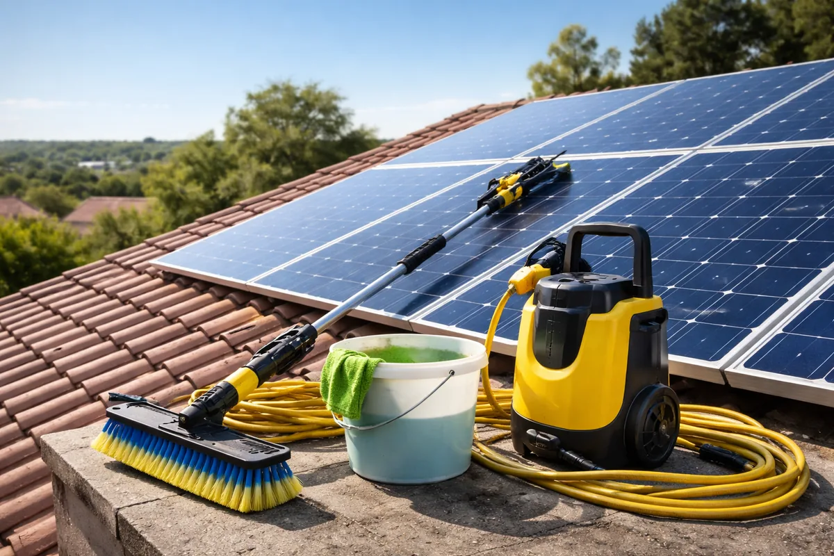 Quel kit de nettoyage choisir pour maintenir l'efficacité des panneaux solaires?